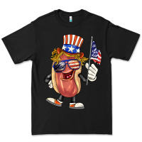 Black 4th of july hot dog Premium Tee - BarkalooDesign