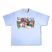 Grape Ice Cat coffee cups Urban Heavy Tee - HowdyJamesFarm