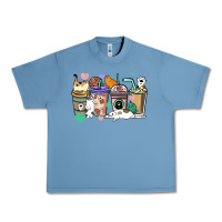 Pebble Blue Cat coffee cups Urban Heavy Tee - HowdyJamesFarm