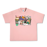 Salmon Cat coffee cups Urban Heavy Tee - HowdyJamesFarm