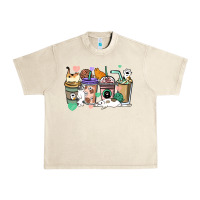 Sandshell Cat coffee cups Urban Heavy Tee - HowdyJamesFarm
