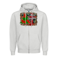 Dove Grey merry Christmas trees Zipper Hoodie - CowhideDigitalArt