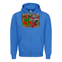 True Royal merry Christmas trees Zipper Hoodie - CowhideDigitalArt