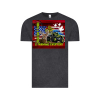 Vintage Black hunting fishing & farming everyday Vintage Tee - TumblerDesignByShophia