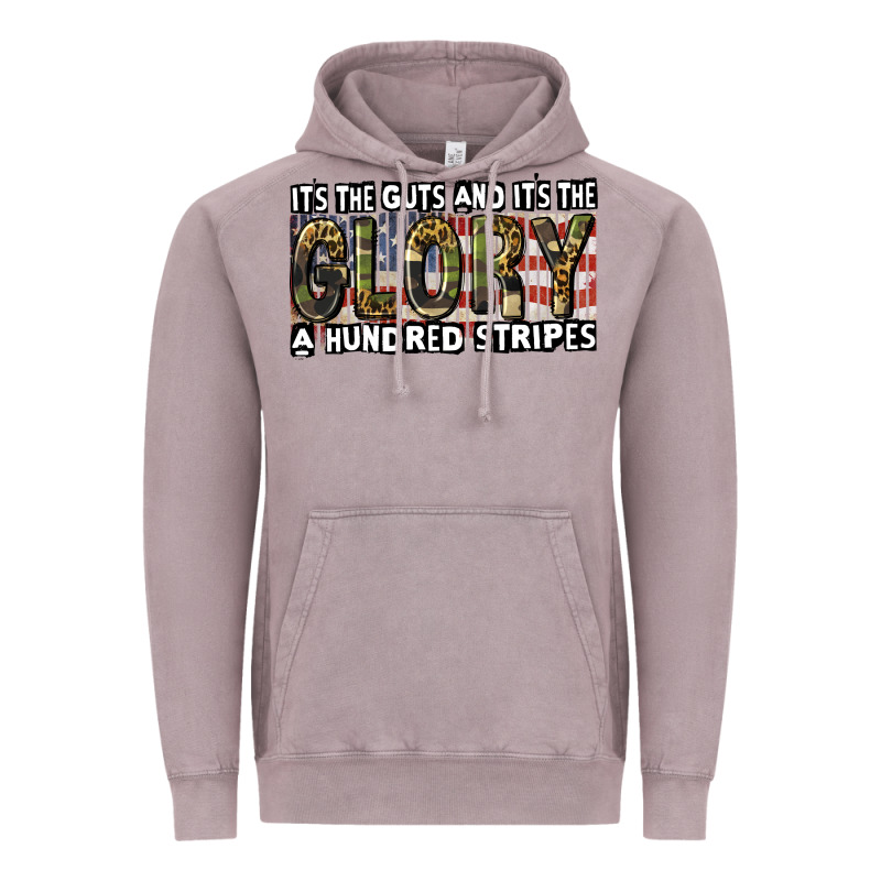 Its The Guts And Its The Glory A Hundred Stripes Vintage Hoodie by CowGirlArtShop | Teevron
