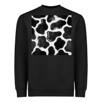 Black cow seamless pattern Heavyweight Sweatshirt - BundleAndBundleShop
