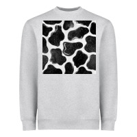 Heather Grey cow seamless pattern Heavyweight Sweatshirt - BundleAndBundleShop