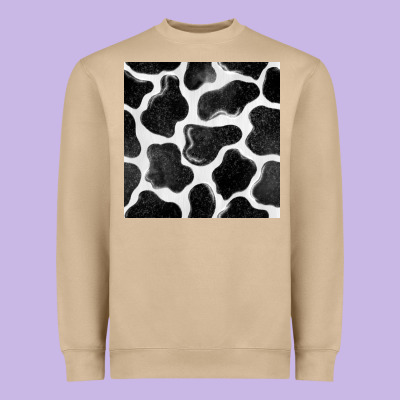 Cow Seamless Pattern Heavyweight Sweatshirt Designed By Bundleandbundleshop