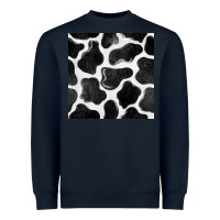 Navy cow seamless pattern Heavyweight Sweatshirt - BundleAndBundleShop