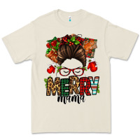Bone Christmas merry mama messy bun Premium Tee - Jasminsmagicworld
