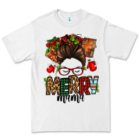 White Christmas merry mama messy bun Premium Tee - Jasminsmagicworld
