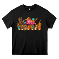 Black cowgirl Heavy Core Tee - LillyAllenDesigns