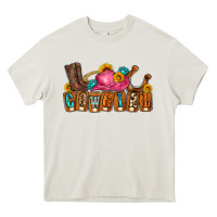 Cream cowgirl Heavy Core Tee - LillyAllenDesigns