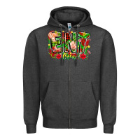Charcoal Heather ent crew christmas Zipper Hoodie - CowhideDigitalArt