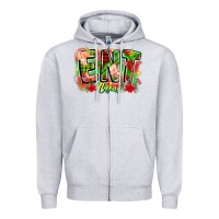 Heather Grey ent crew christmas Zipper Hoodie - CowhideDigitalArt
