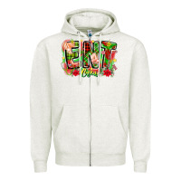 Oatmeal Heather ent crew christmas Zipper Hoodie - CowhideDigitalArt