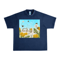 Navy spread kindness with dandelions Urban Heavy Tee - TumblerDesignByShophia