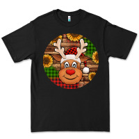 Black cute reindeer head Christmas Premium Tee - Jasminsmagicworld