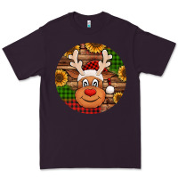 Plum cute reindeer head Christmas Premium Tee - Jasminsmagicworld