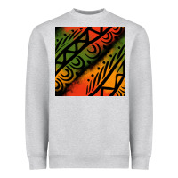Heather Grey african tribal seamless pattern Heavyweight Sweatshirt - BundleAndBundleShop