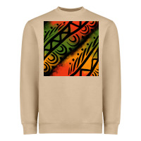 Mushroom african tribal seamless pattern Heavyweight Sweatshirt - BundleAndBundleShop