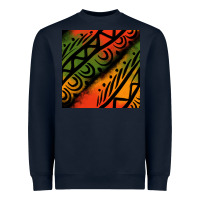 Navy african tribal seamless pattern Heavyweight Sweatshirt - BundleAndBundleShop