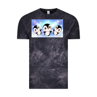 Cloud Black cute penguin Vintage Tee - TumblerDesignByShophia