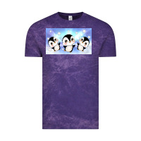 Cloud Purple cute penguin Vintage Tee - TumblerDesignByShophia
