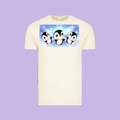 Cute Penguin Vintage Tee Designed By Tumblerdesignbyshophia