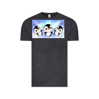 Vintage Black cute penguin Vintage Tee - TumblerDesignByShophia