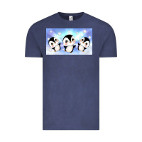 Vintage Denim cute penguin Vintage Tee - TumblerDesignByShophia