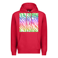 Cardinal watercolor rainbow zebra seamless pattern Premium Hoodie - BundleAndBundleShop