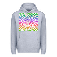 Heather Grey watercolor rainbow zebra seamless pattern Premium Hoodie - BundleAndBundleShop