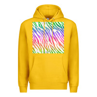 Lemon watercolor rainbow zebra seamless pattern Premium Hoodie - BundleAndBundleShop