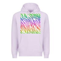 Lilac watercolor rainbow zebra seamless pattern Premium Hoodie - BundleAndBundleShop