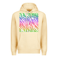 Pina Colada watercolor rainbow zebra seamless pattern Premium Hoodie - BundleAndBundleShop