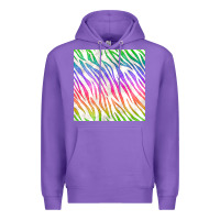 Purple watercolor rainbow zebra seamless pattern Premium Hoodie - BundleAndBundleShop