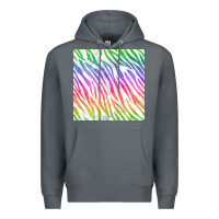 Rock watercolor rainbow zebra seamless pattern Premium Hoodie - BundleAndBundleShop