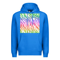 True Royal watercolor rainbow zebra seamless pattern Premium Hoodie - BundleAndBundleShop