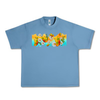 Pebble Blue butterflies summer Urban Heavy Tee - TumblerDesignByShophia