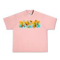 Salmon butterflies summer Urban Heavy Tee - TumblerDesignByShophia