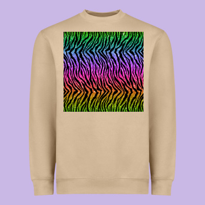 Tiger Glitter Seamless Pattern Heavyweight Sweatshirt Designed By Bundleandbundleshop