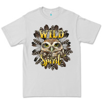 Dove Grey wild spirit owl Premium Tee - BarkalooDesign