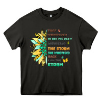 Asphalt inspirational flower and quote design Heavy Core Tee - LillyAllenDesigns