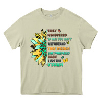 Mossy inspirational flower and quote design Heavy Core Tee - LillyAllenDesigns