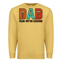 Antique Gold dad man myth legend Premium Sweatshirt - Artiststas