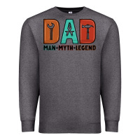 Charcoal Heather dad man myth legend Premium Sweatshirt - Artiststas