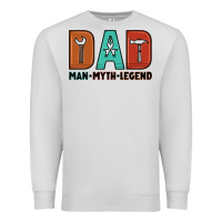 Dove Grey dad man myth legend Premium Sweatshirt - Artiststas