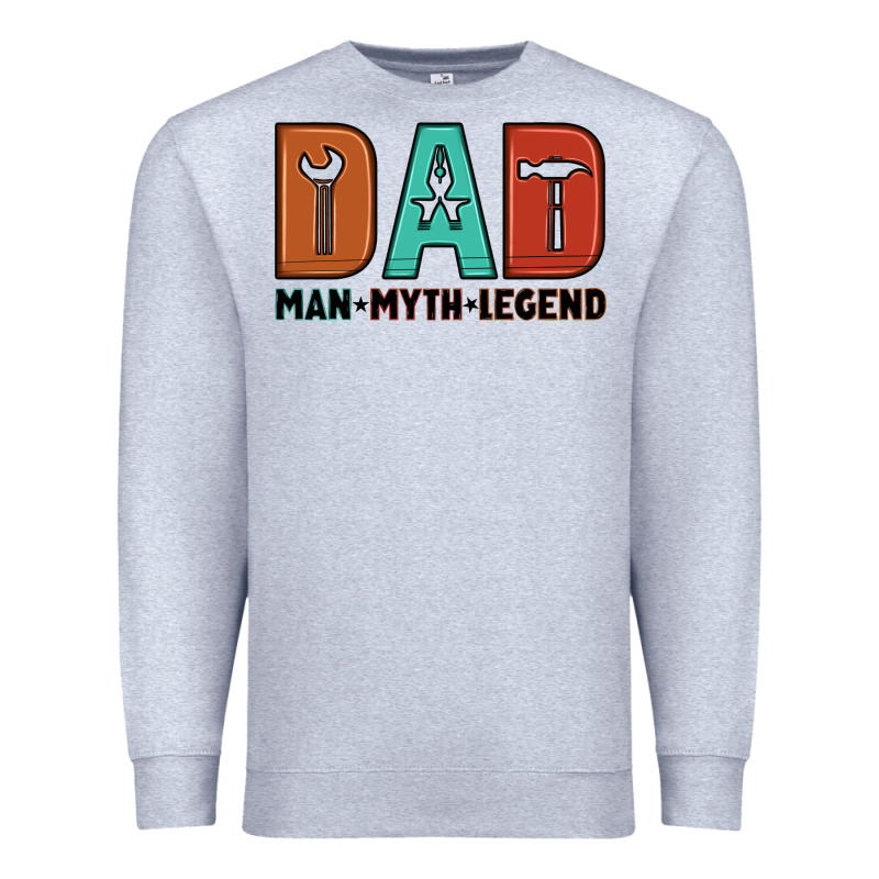 Dad Man Myth Legend Premium Sweatshirt by Artiststas | Teevron