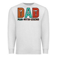 Oatmeal Heather dad man myth legend Premium Sweatshirt - Artiststas